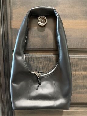 Danielle Bernard sleek black mini tote NWT!
